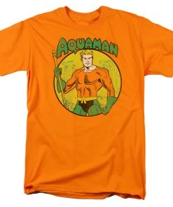 Trevco DC Comics Aquaman Pose Adult Fitted T-shirt