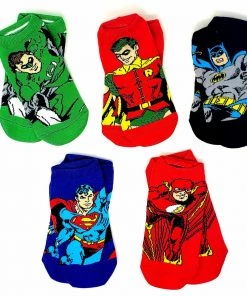 Hypnyc DC Comics Justice League Superhero Characters Ankle Socks