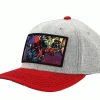 Bioworld Marvel Deadpool Sublimated Patch Elite Flex Pre-Curved Bill Snapback