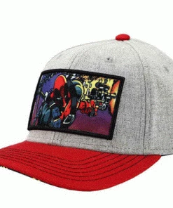 Bioworld Marvel Deadpool Sublimated Patch Elite Flex Pre-Curved Bill Snapback