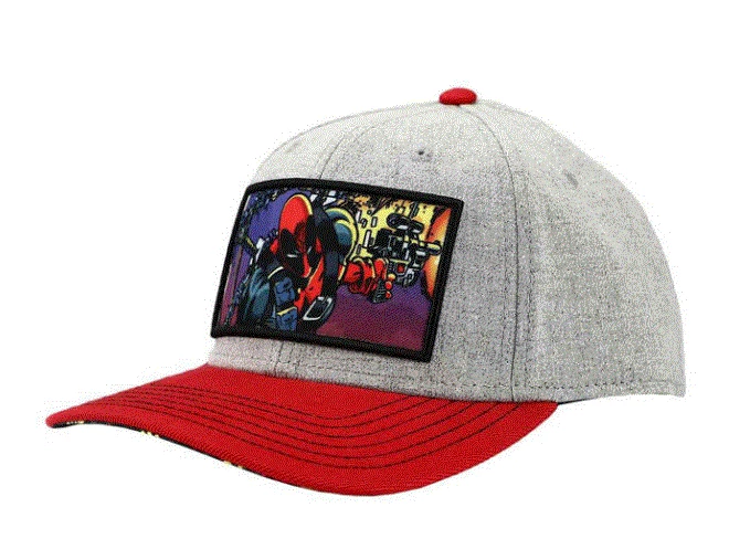 Bioworld Marvel Deadpool Sublimated Patch Elite Flex Pre-Curved Bill Snapback 3 Bioworld Marvel Deadpool Sublimated Patch Elite Flex Pre-Curved Bill Snapback