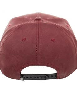 Bioworld Marvel Comics Deadpool Distressed Pu Faux Leather Metal Logo Snapback Hat