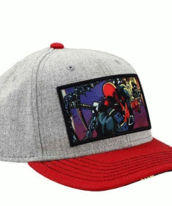 Bioworld Marvel Deadpool Sublimated Patch Elite Flex Pre-Curved Bill Snapback