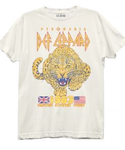Goodie Two Sleeves Def Leppard 1983 Cat Juniors Cream Music