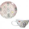Silver Buffalo Anime Aristocats Marie Paris Macarons 12oz Ceramic Teacup And Saucer Mug