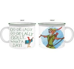 Silver Buffalo Disney Robin Hood What A Good Day 20 Oz Ceramic Camper Mug