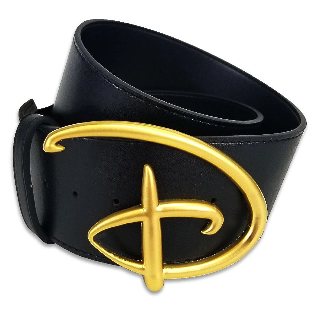 Buckle-Down Disney Signature Gold D Logo Enamel Cast Buckle Black Belt 5 Buckle-Down Disney Signature Gold D Logo Enamel Cast Buckle Black Belt