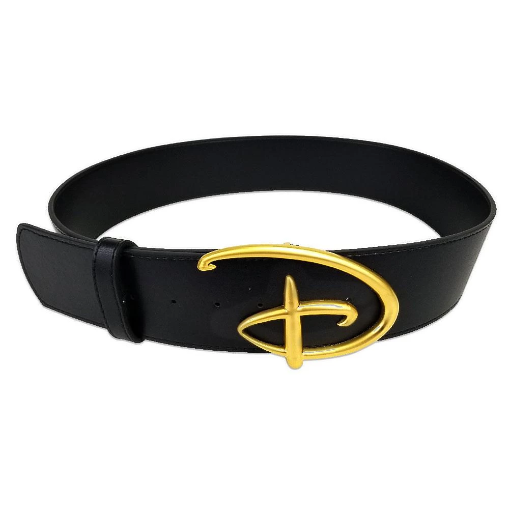 Buckle-Down Disney Signature Gold D Logo Enamel Cast Buckle Black Belt 3 Buckle-Down Disney Signature Gold D Logo Enamel Cast Buckle Black Belt