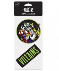 Wincraft Disney Villains Perfect Cut Decal Set Of Two 4'' 4''