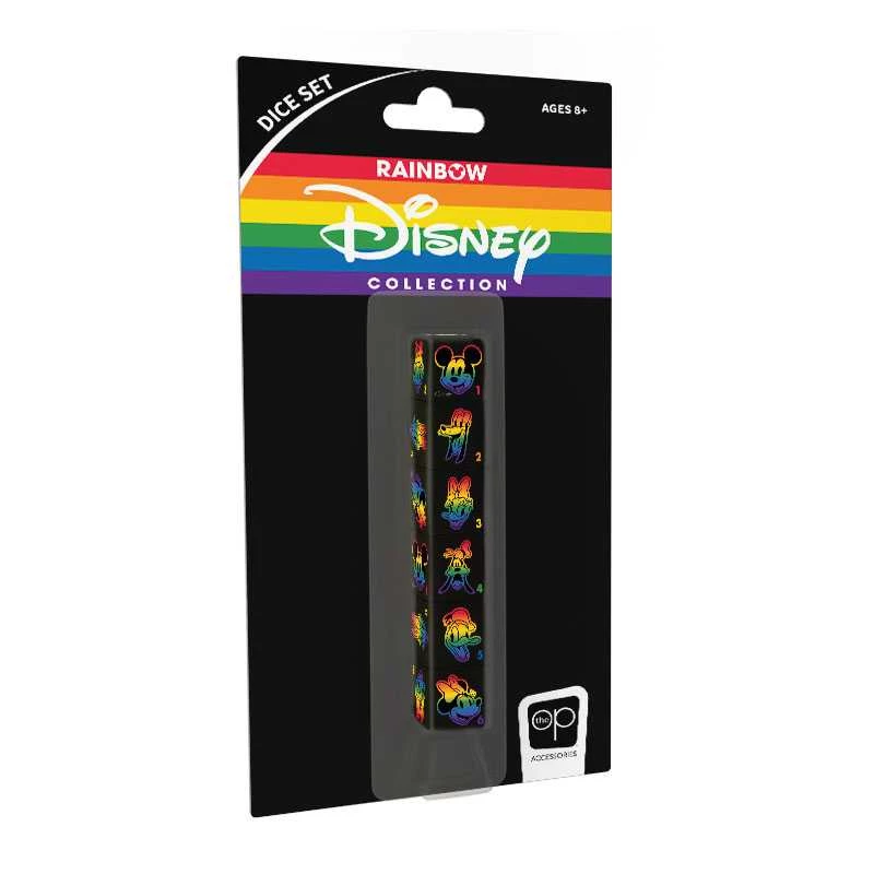 USAopoly Disney Rainbow LQBT Dice Set 3 USAopoly Disney Rainbow LQBT Dice Set