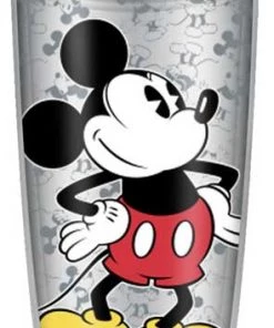 Silver Buffalo Disney Mickey Mouse Since 1928 20oz Double Wall Travel Tumbler