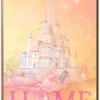 Silver Buffalo Disney Beauty And The Beast Princess Belle Castle 13in X 19in Printed Wood Wall Sign