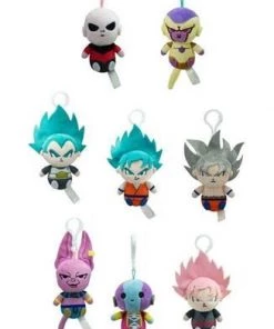 U.C.C. Distributing Dragon Ball Super 3" Plush Backpack Hangers