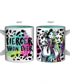Silver Buffalo Disney Villains Cruella Fiercer Than Ever 20oz Jumbo Ceramic Mug