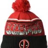 New Era Deadpool Jumbo Cheer Pom Knit Beanie Hat
