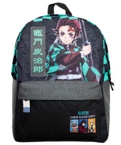 Bioworld Demon Slayer Checker Print Backpack