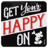Open Road Brands Disney Mickey Mouse Get Your Happy On Embossed Tin Magnet