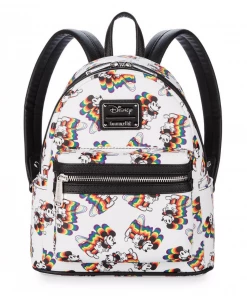 Disney Mickey Mouse Rainbow Mini Backpack By Loungefly