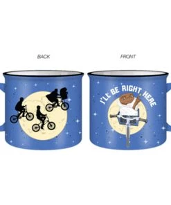 Silver Buffalo E.T The Extraterrestrial Moon Bikes Be Right Her 20oz Jumbo Ceramic Camper Mug