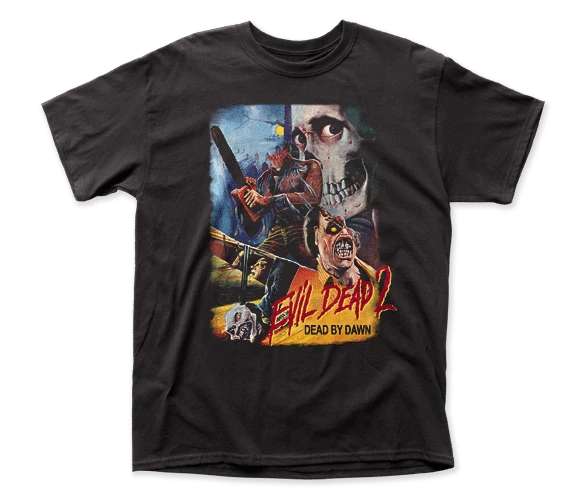 Impact Evil Dead Ii-- Thai Poster Apparel T-Shirt - Black Movies 3 Impact Evil Dead Ii-- Thai Poster Apparel T-Shirt - Black Movies