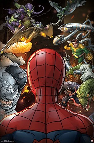 Trends International Spider-Man Vs Villains Comics Poster Marvel 3 Trends International Spider-Man Vs Villains Comics Poster Marvel
