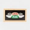 Silver Buffalo Friends Central Perk Chalkboard 10" X 18" Framed MDF Wall Art