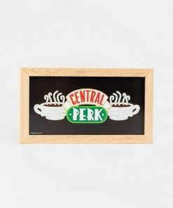 Silver Buffalo Friends Central Perk Chalkboard 10" X 18" Framed MDF Wall Art