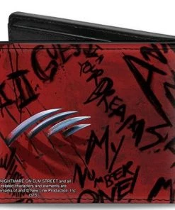 Buckle-Down Nightmare ON Elm Street Freddy Pose 2 + Hand Scratching Bi-Fold Wallet