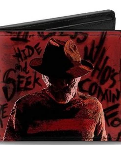 Buckle-Down Nightmare ON Elm Street Freddy Pose 2 + Hand Scratching Bi-Fold Wallet