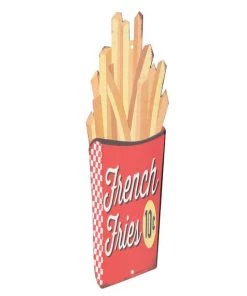 Open Road Brands French Fries Embossed Tin Sign Movies