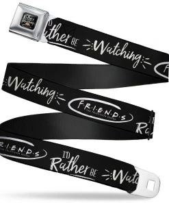 Buckle-Down Friends Couch I'd Rather Be Watching Friend Seatbelt Belt