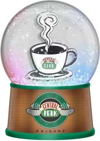 Silver Buffalo Friends 6in Central Perk Large Light Up Snow Globe