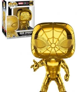 Funko Marvel Studio's 10th Anniversary Chrome Iron Spider Pop Vinyl Figure Funko Pops!