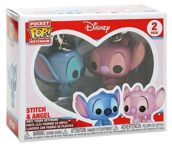 Funko Disney - Stitch And Angel POP! 2 Pack Keychain 4 Funko Disney - Stitch And Angel POP! 2 Pack Keychain