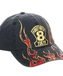 Bioworld Fire Force Distressed Bust Print Hat