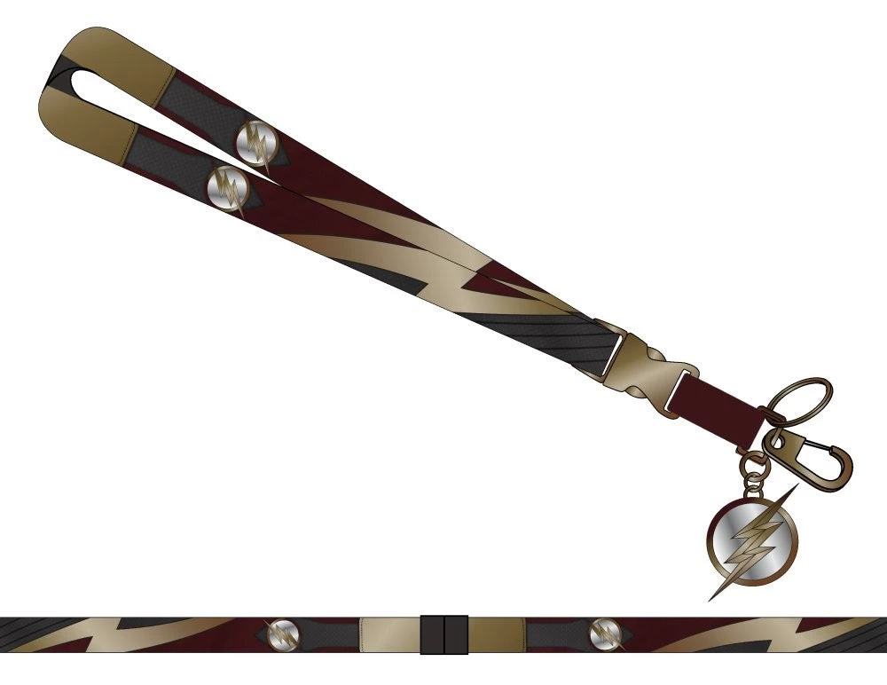 Bioworld DC Comics Flash Suit-Up Lanyard 3 Bioworld DC Comics Flash Suit-Up Lanyard