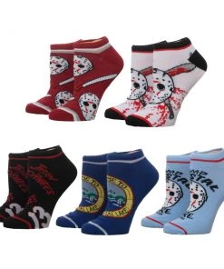 Bioworld Movies Friday The 13th 5 Pair Ankle Socks