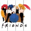 Spoontiques Friends Group Multicolor Wood Sign