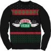 Ripple Junction Friends Adult Unisex Central Perk Christmas Medium Weight Crew Sweater TV Series