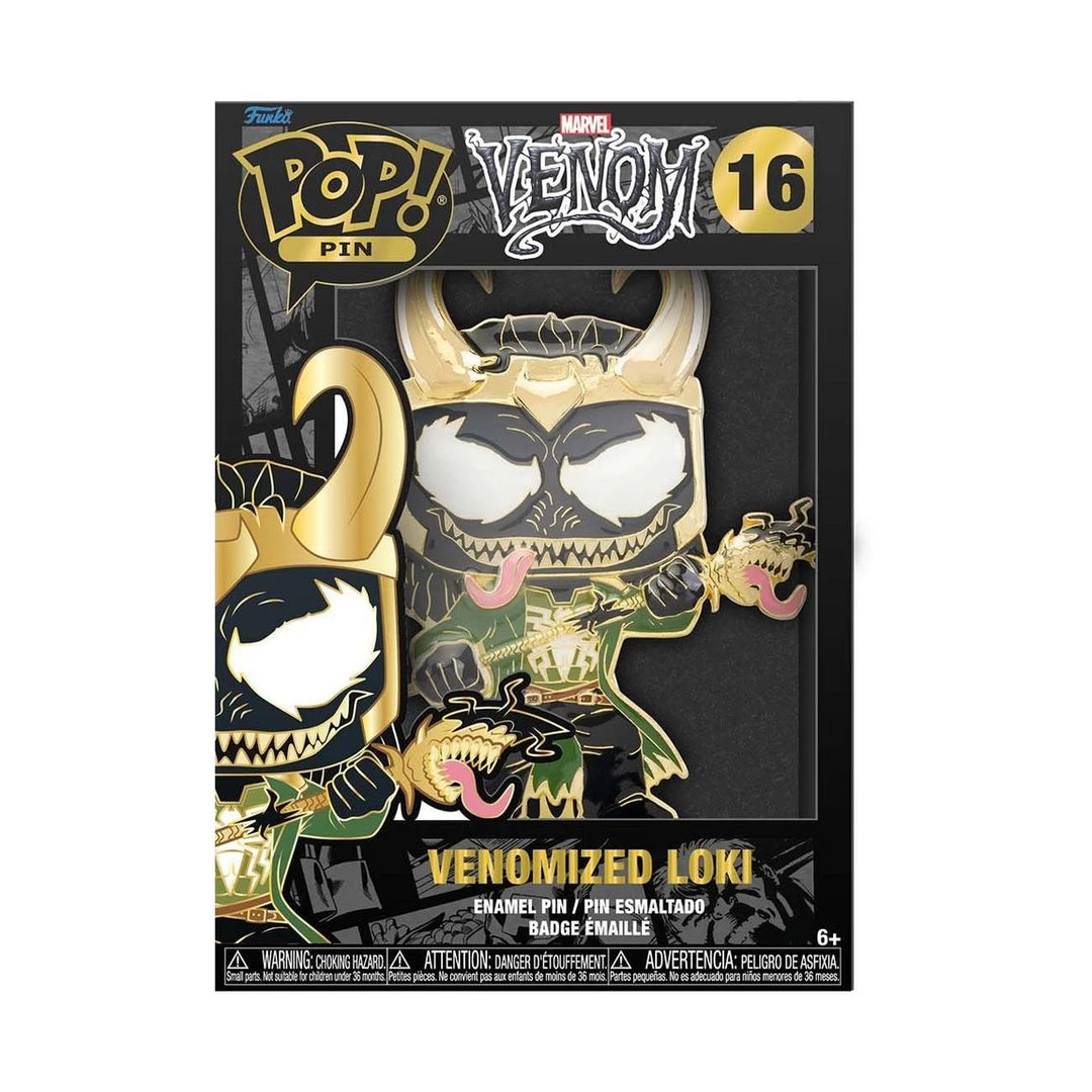 Funko POP! Pins: Marvel Venomized Loki Enamel Pin 3 Funko POP! Pins: Marvel Venomized Loki Enamel Pin