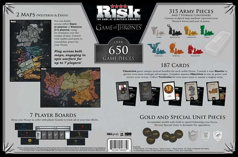 USAopoly Game Of Thrones Risk Strategy Board Game 4 USAopoly Game Of Thrones Risk Strategy Board Game