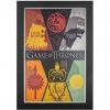 Pyramid America Game Of Thrones Six Houses Framed Poster