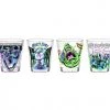 Silver Buffalo Ghostbusters Neon 4PC Shot Glass Sets Clear Glass