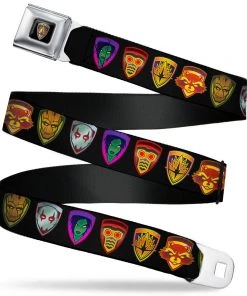 Buckle-Down Guardians Of The Galaxy Badge/5-Character Icons Seatbelt Buckles Belt