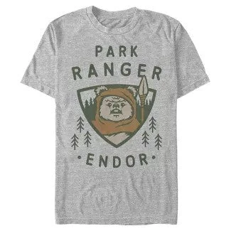FifthSun Star Wars Park Ranger Endor Ewok Badge Men's T-Shirt 3 FifthSun Star Wars Park Ranger Endor Ewok Badge Men's T-Shirt