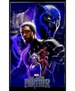 FifthSun Marvel Black Panther 2018 Character Collage Men's T-Shirt 7 FifthSun Marvel Black Panther 2018 Character Collage Men's T-Shirt