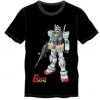 Bioworld Mobile Suit Gundam Suit With Helmet Silhouette Black T-shirt 2 Bioworld Mobile Suit Gundam Suit With Helmet Silhouette Black T-shirt