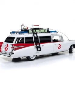 Autoworld Movies Ghostbusters Cadillac Ambulance ECTO-1 1959 Cadillac 1:18 Scale Die Cast Car