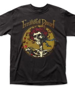 Impact Grateful Dead Men's Grateful Skull T-shirt Black Movies
