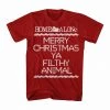 T-Line T-shirts Home Alone Filthy Crosstitch Red Adult T-Shirt 2 T-Line T-shirts Home Alone Filthy Crosstitch Red Adult T-Shirt